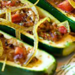 Delicious Low-Carb Zucchini Boats Stuffed with Ground Turkey