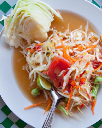 Laotian Green Papaya Salad: A Zesty Journey of Flavors