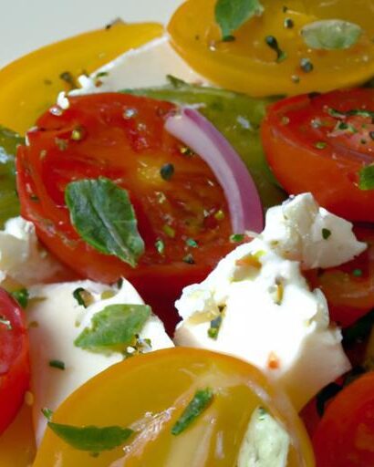 Savor the Flavors: Greek Baked Feta with Juicy Tomatoes