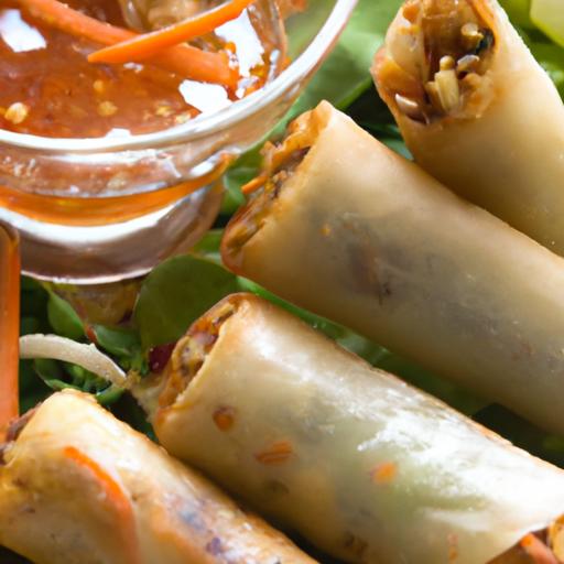 Crispy & Healthy: ⁣Easy Air Fried Spring rolls Recipe Guide