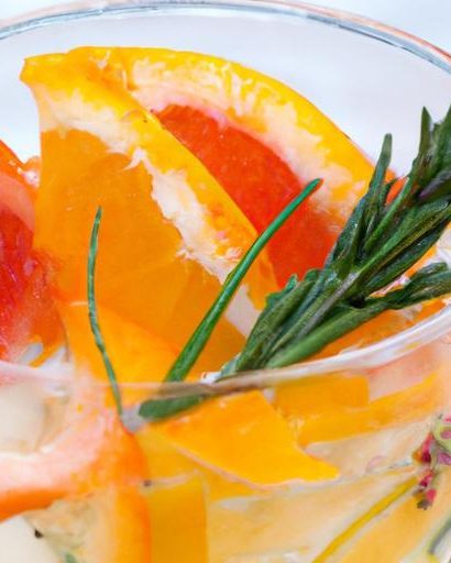 Refreshing Citrus Elixir: The Magic of Grapefruit & Rosemary Water