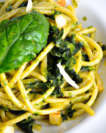 Vibrant Vegan Pesto Pasta: Gluten-Free Noodles Delight