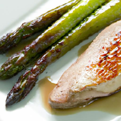 Perfectly Cooked Sous Vide Duck breast with Tender Asparagus