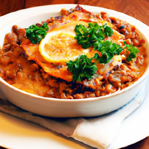 Hearty Vegetarian Lentil Moussaka: A Flavorful Feast