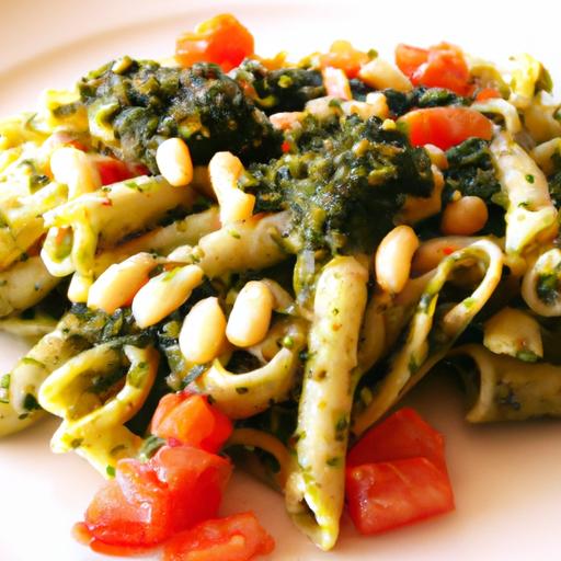 Vibrant Vegan Pesto pasta: Gluten-Free Noodles Delight