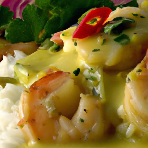 Tropical Thai Shrimp⁤ curry Paired ⁢with Fragrant ‌Coconut⁢ Rice