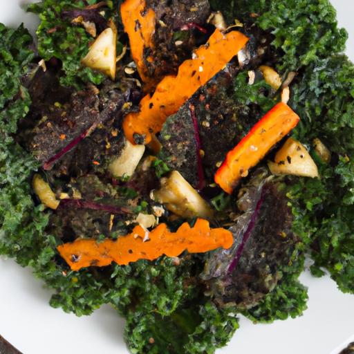 Nourish‌ Your ⁢Day: Roasted⁢ Veggie​ Salad ⁢with Kale & Tahini