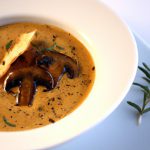 Velvety Chanterelle Soup Elevated with Truffle Oil Essence